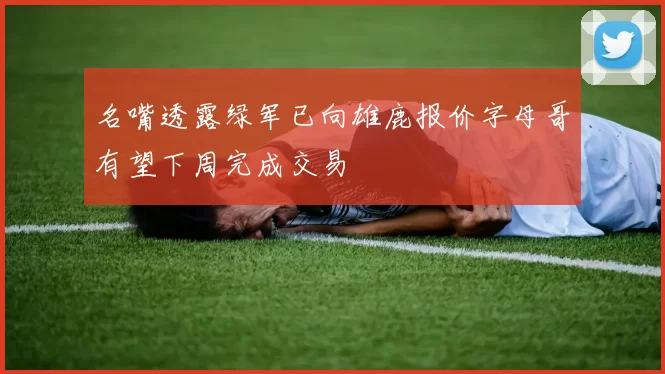 名嘴透露绿军已向雄鹿报价字母哥有望下周完成交易